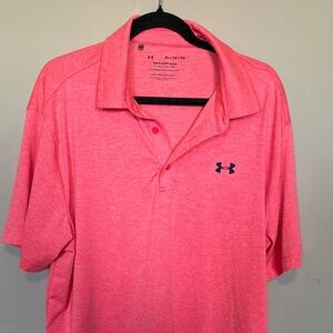 Under Armour Men's Vibrant Pink Polo